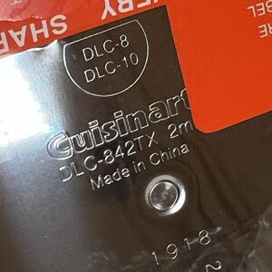 Cuisinart Pro Custom 11 DLC-842TX 2mm Blade Disc For DLC-8 DLC-10 OEM